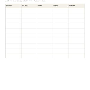 Christmas Gift Tracker and Holiday Budget Planner, 19 Printable Pages, Gift List, Secret Santa, Card Log, Thank You Tracker, Letter A4 image 10