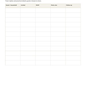 Dinner Party Planner, 18 Printable Pages, Hosting Checklist, Guest List and RSVP, Menu Planner, Seating Chart, Bar and Timeline, Letter A4 image 8
