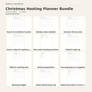 What's inside: page index of every printable page in this kit