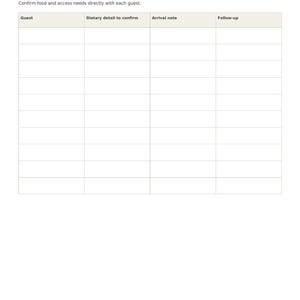 Dinner Party Planner, 18 Printable Pages, Hosting Checklist, Guest List and RSVP, Menu Planner, Seating Chart, Bar and Timeline, Letter A4 image 9