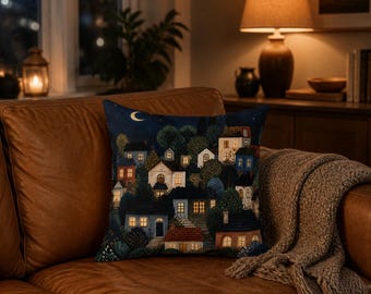 Cozy Window Glow Pillow, Housewarming Pillow, New Home Gift