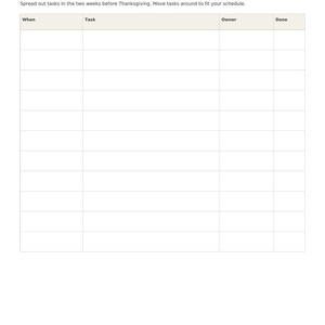Thanksgiving hosting planner, 12 printable pages, Friendsgiving menu, guest list, potluck sign up, oven timing, seating plan, Letter A4 image 11