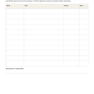 Christmas Hosting Planner, 12 Printable Pages, Holiday Dinner Planner, Guest List, Menu, Cooking Schedule, Seating Plan image 9