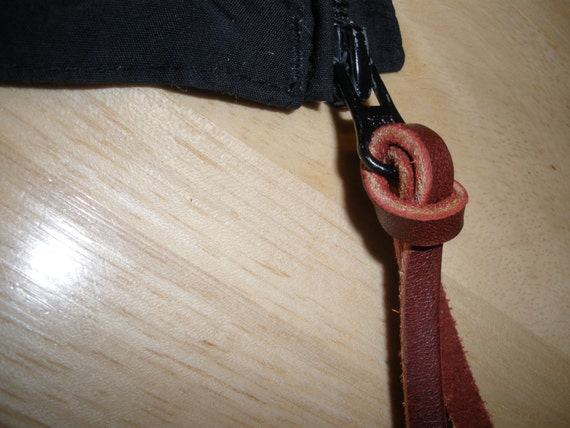 Dressupyourpurse - New in! Leather tab zipper pull replacement for