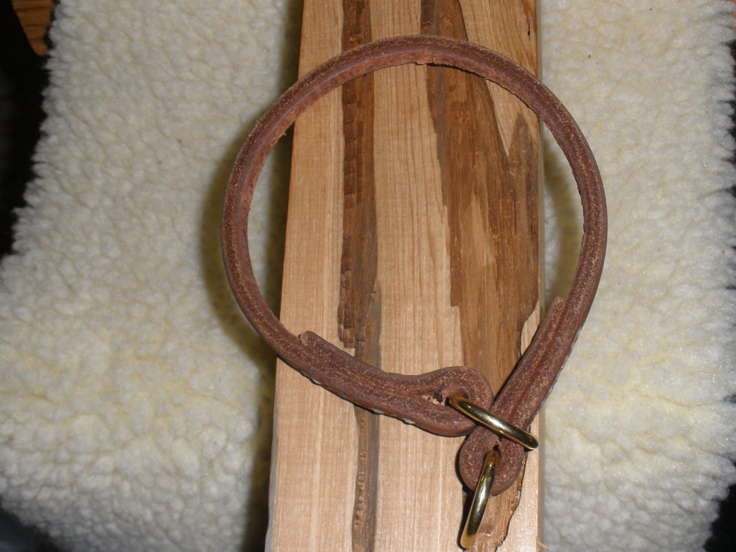 Leather slip collar 3/8 x 18.5 round HARNESS Etsy