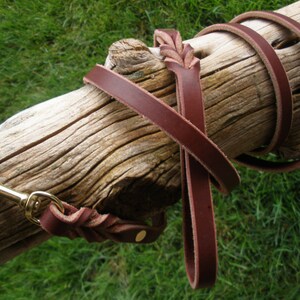 Leather dog leash, 1/2" X 68", SOLID brass swivel bolt snap, brass rivets, obedience, show leash, hand made in USA by Don Willett, new