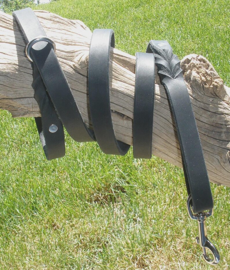 Pflanzlich gegerbtes Hundehalsband mit Schnalle in HONEY-Farbe, 3/4" x 50"-25 cm Länge, D-Ring, Schnalle & Nieten aus SOLID Messing, handgefertigt von Don Willett in den USA Bild 15