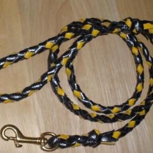 Pflanzlich gegerbtes Hundehalsband mit Schnalle in HONEY-Farbe, 3/4" x 50"-25 cm Länge, D-Ring, Schnalle & Nieten aus SOLID Messing, handgefertigt von Don Willett in den USA Bild 19