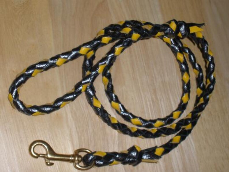 Pflanzlich gegerbtes Hundehalsband mit Schnalle in HONEY-Farbe, 3/4" x 50"-25 cm Länge, D-Ring, Schnalle & Nieten aus SOLID Messing, handgefertigt von Don Willett in den USA Bild 19