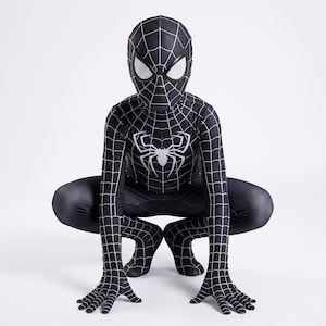 Spider man black suit symbiote cosplay - Etsy 日本