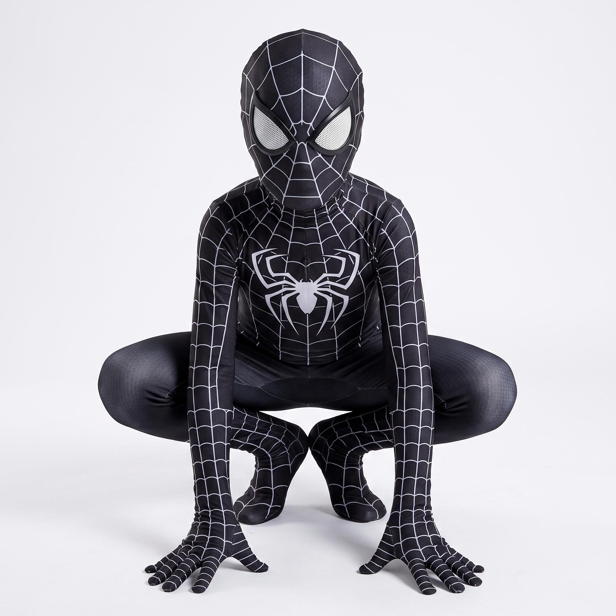 Spider man black suit symbiote cosplay - Etsy 日本