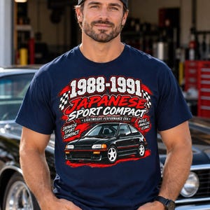 1988-1991 Japanese Sport Compact Tee | Retro JDM Car Racing Graphic