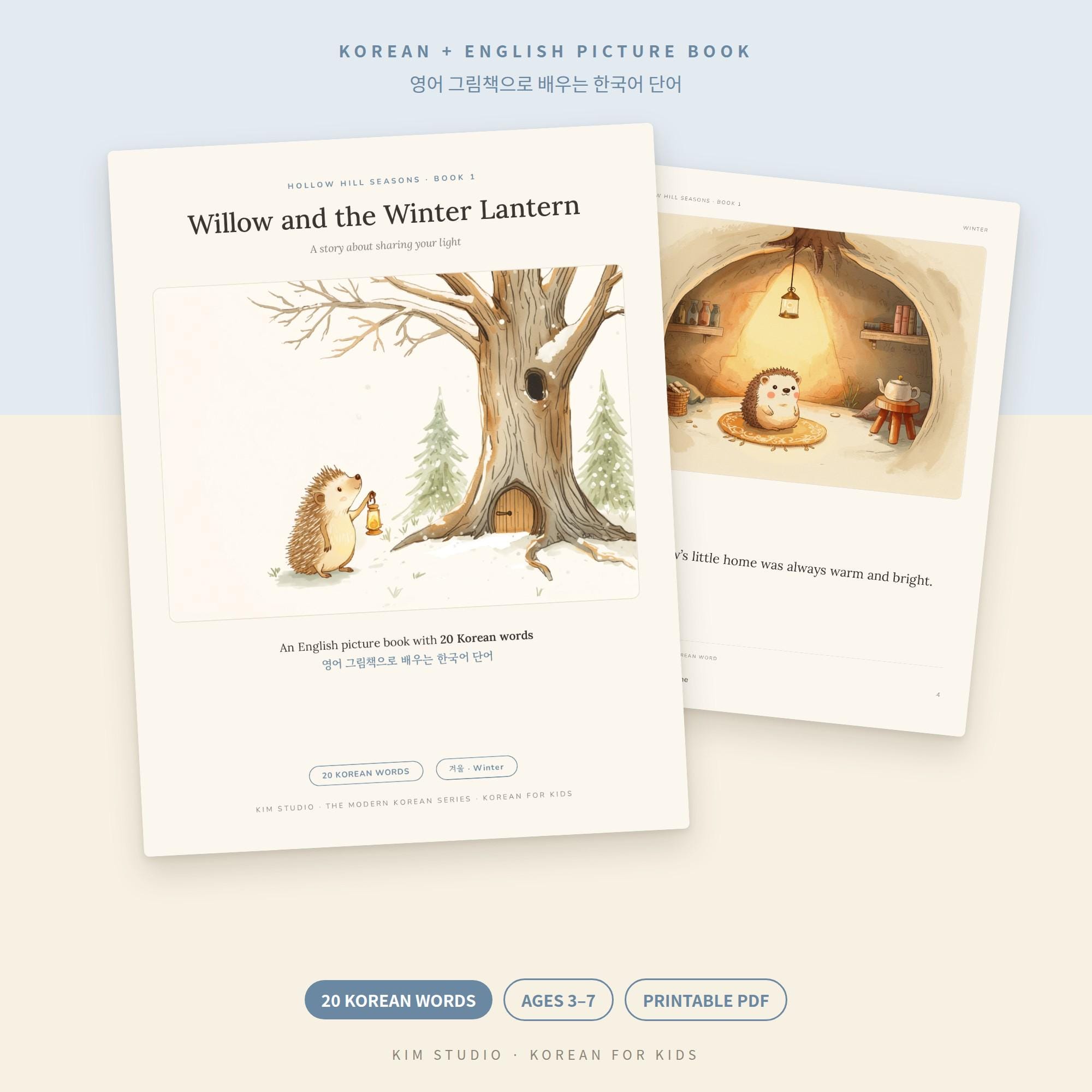 Bilingual Children Book Korean English - Etsy