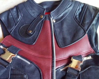 Custom Leather Jacket based on Hawkeye from Avengers