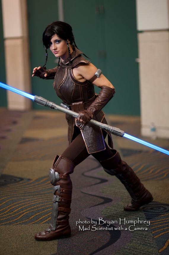 Custom Leather Costume Based On Satele Shan From The Old Etsy
