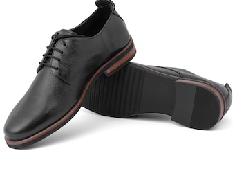 Handgjorda Goodyear-randsydda finskor i läder, specialdesignade derbyskor