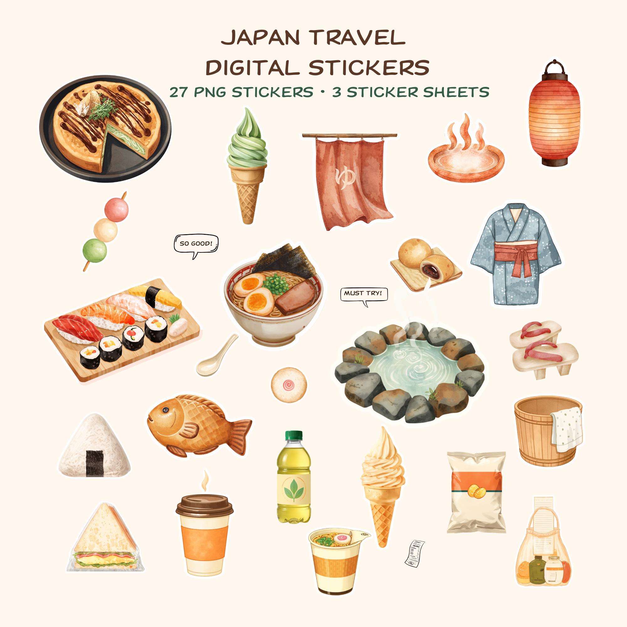 Japan Onsen Stickers - Etsy