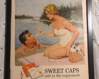 Vintage 1955 Tobacco Advertisement.