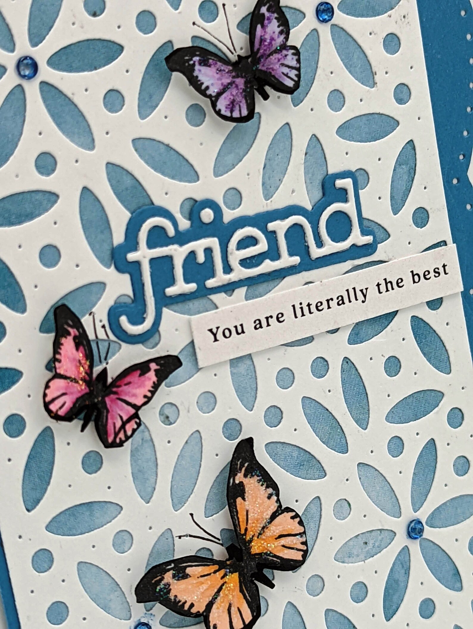 Butterfly Card Friendship Blank Card, Hello, Thinking of You Greeting ...