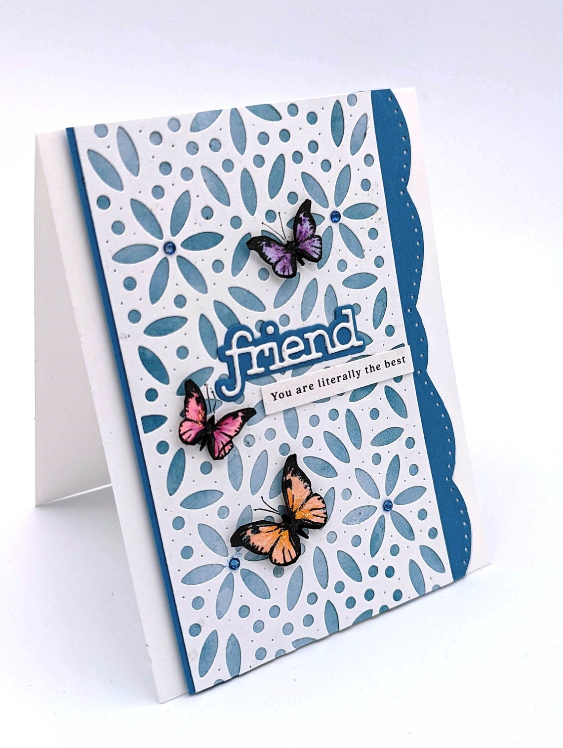 Butterfly Card Friendship Blank Card Hello Thinking of You - Etsy