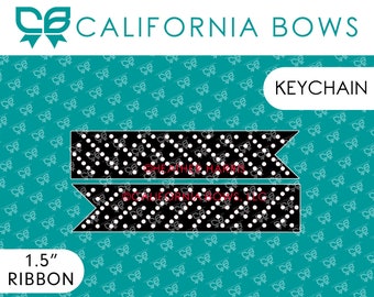 Keychain Cheer Bow Rhinestone Template PDF, Jpg, PNG, Studio, Dxf