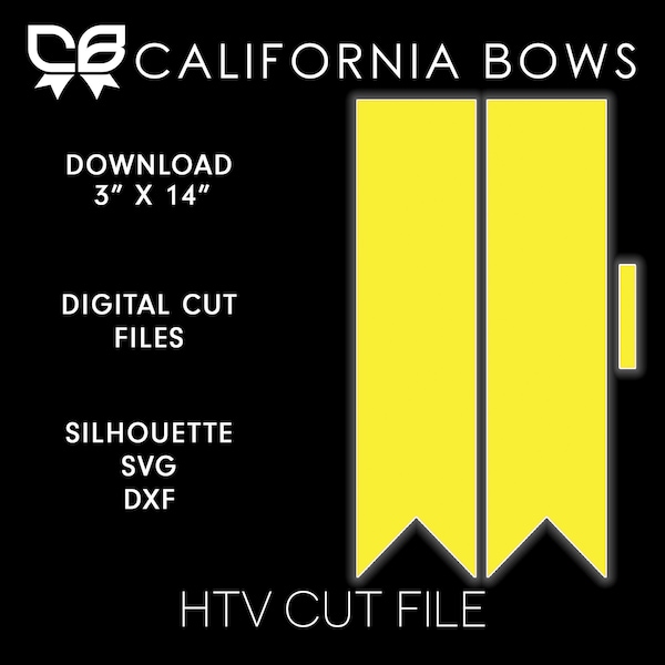 3 Inch Cheer Bow Download Cut File Basic Background