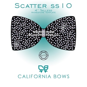 Scatter 10ss 4インチ テールレス チアボウ ラインストーン テンプレート ダウンロード