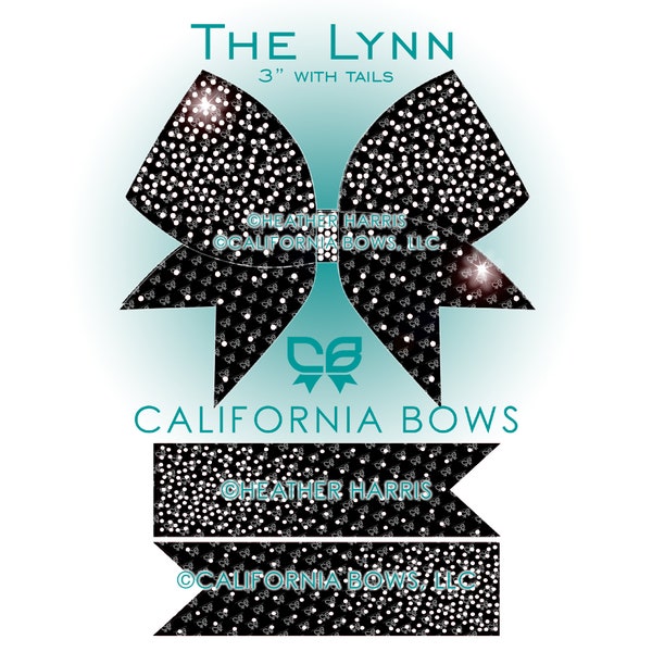 Lynn 3" Cheer Bow Rhinestone Template Download