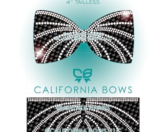 Penny 4" Cheer Bow Rhinestone Tailless Template