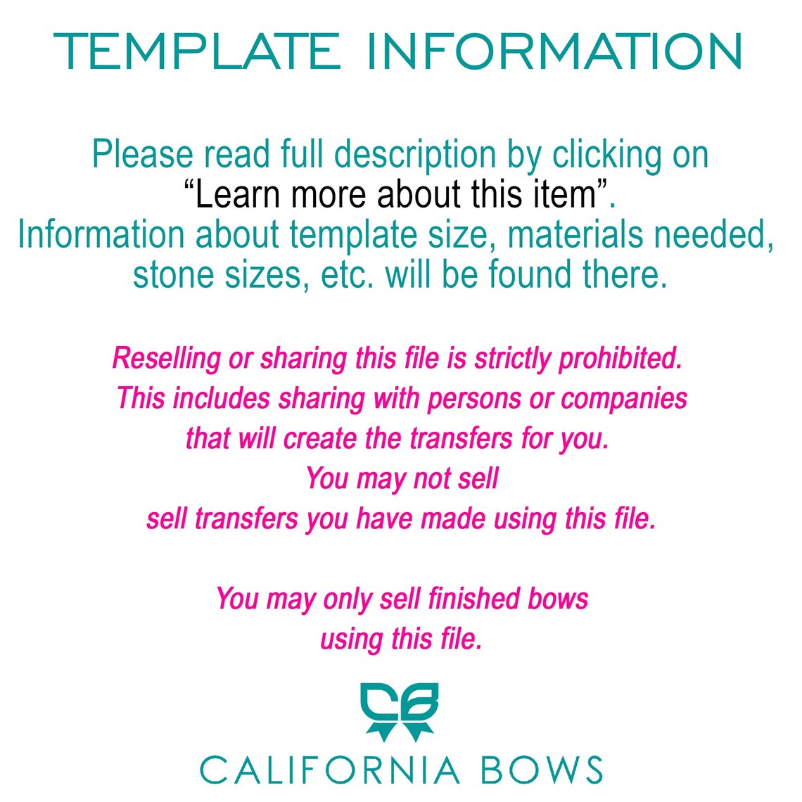 Aspen 3" Cheer Bow Rhinestone Template Download - Etsy