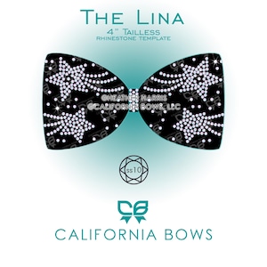 Modèle sans queue Lina 4 po. Cheer Bow strass à télécharger