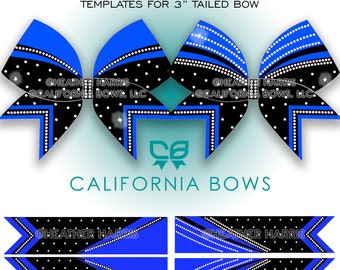Athletic Cheer Bow 3&quot; Cheer Bow Vinyl Rhinestone Template Downloads