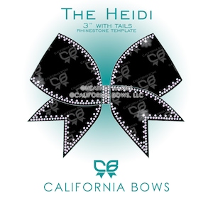 ハイジ 3インチ チアボウ ラインストーン テンプレート ダウンロード