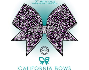 2 Color Scatter 3 "Cheer Bow Strass Vorlage Download