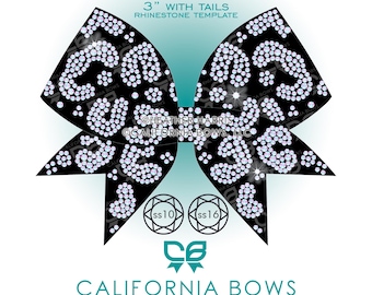 Orion 3" Cheer Bow Rhinestone Template Download