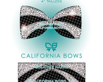 Esme 4&quot; Cheer Bow Rhinestone Tailless Template Download