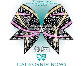 Pobierz szablon Marley 3" Bow Vinyl Rhinestone