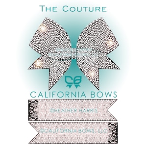 Couture 3" Cheer Bow Rhinestone Template