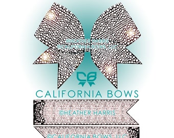Couture 3" Cheer Bow Rhinestone Template