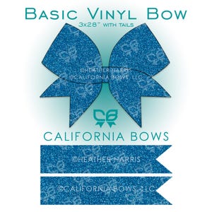 3 Inch Cheer Bow Download Cut File Basic Background