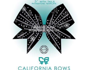 Kris 3" Cheer Bow Rhinestone Template Download