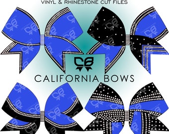 Vinyl Rhinestone Cheer Bow 3" Cheer Bow Template Download