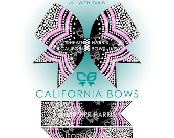 Baylor 3&quot; Cheer Bow Rhinestone Template Download