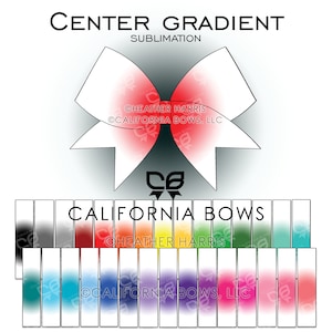 Bundle 30 Ombre Gradient Bow Design Sublimation Download PNG