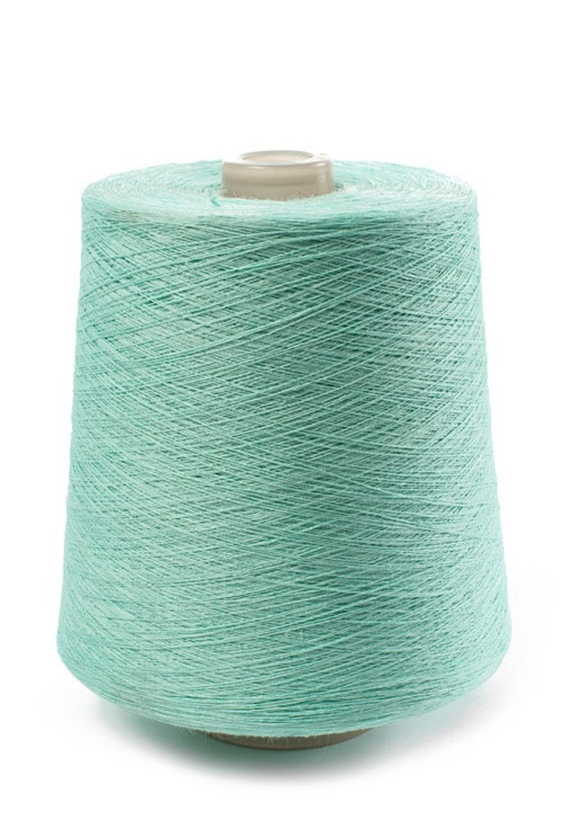 Light GreenMint Color Linen Yarn high quality linen yarn 1 kg 35oz 100/% LINEN YARN