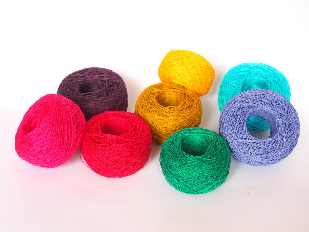 8 Balls Summer LINEN YARN, 100 Linen Yarn Various Colors, High Quality