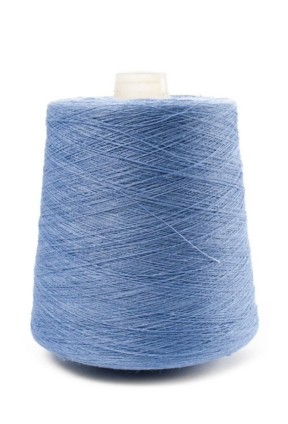 Azure Blue Color Linen Yarn high quality yarn 1 kg 35oz 100 LINEN YARN linen yarn Yarn Craft
