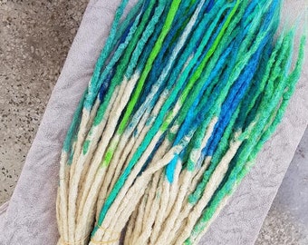 CLEARANCE SALE  [full set of temporary synthetic dread extensions] knotty natural look locks dreadlock dreadlocks ombre iconic faux lox
