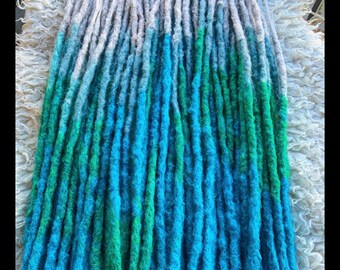 CLEARANCE SALE [full set of temporary synthetic dread extensions] knotty natural look locks dreadlock dreadlocks ombre iconic