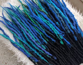CLEARANCE SALE [full set of temporary synthetic dread extensions] knotty natural look full set dreadlock dreadlocks faux lox
